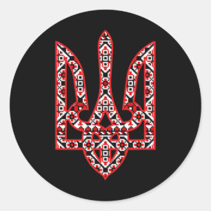 Adesivo Casaco de ervas ucranianas Vyshyvanka Arte Orgulho
