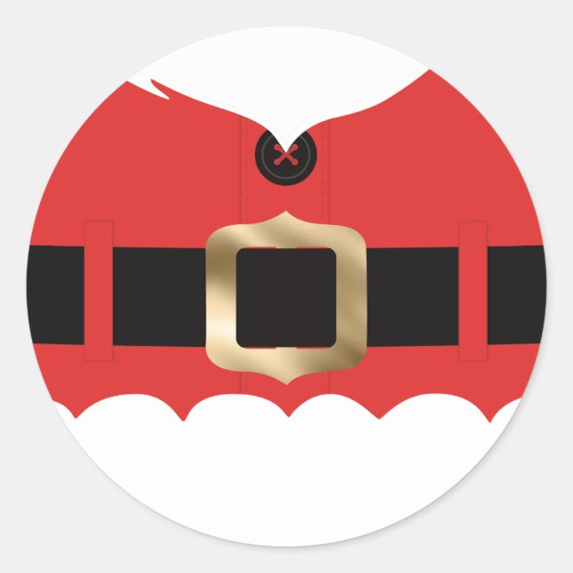 Adesivo Casaco de Papai noel Vermelho (Frente)