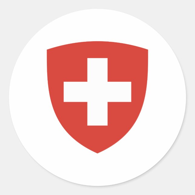 Adesivo Casaco do escudo suíço (Frente)