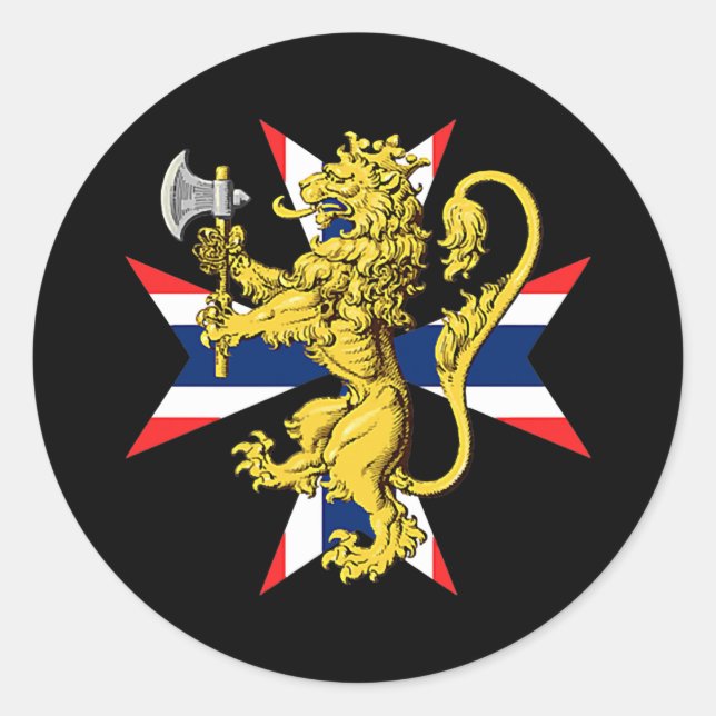 Adesivo Casaco Norueguês De Armas Norge Family (Frente)