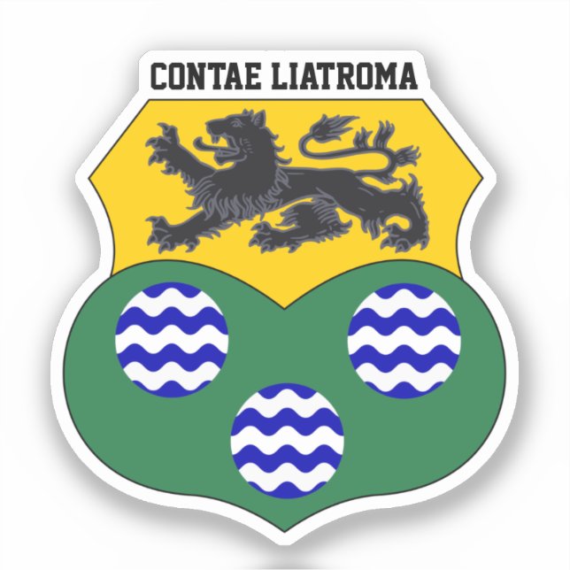 Adesivo Casaco pf Arms of County Leitrim, Irlanda (Frente)