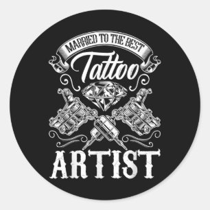 Adesivo Casado Com A Esposa Ou Marido Da Melhor Tatuagem