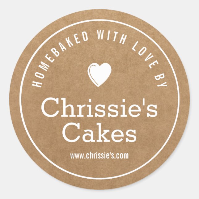 Adesivo casado com o amor da padaria Kraft (Frente)