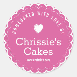 Adesivo casado com padaria de amor, roxo, personalizado