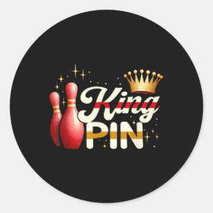 Adesivo Casais Bowler League Boliche King Pin Vestindo Cro
