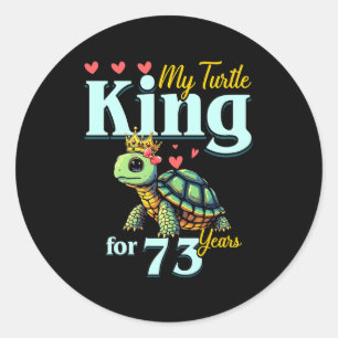 Adesivo Casais de 73º Aniversário de Casamento Meu Rei Tar