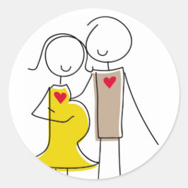 Adesivo Casais de anéis esperados