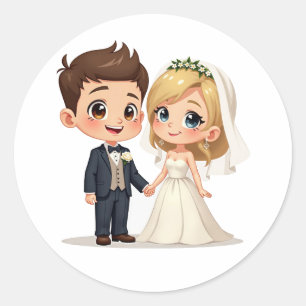 Adesivo Casais de Casamento Encantador