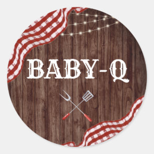 Adesivo Casais de CHURRASCO para quintal Baby-Q Chá favor
