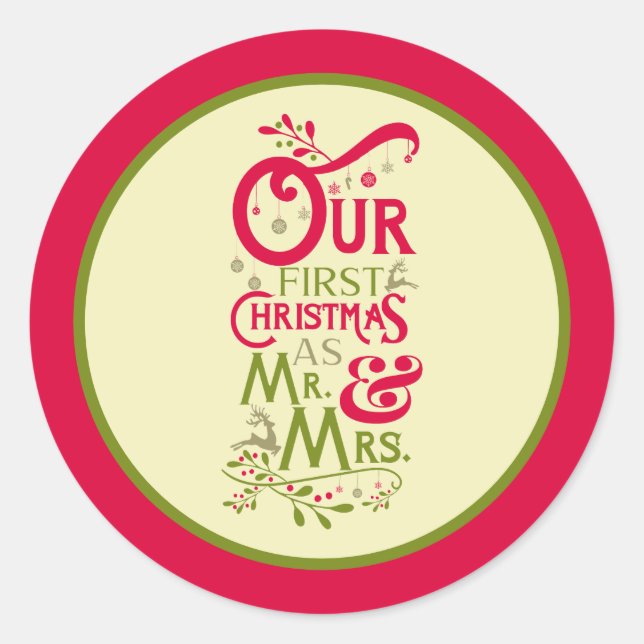 Adesivo Casais de Natal (Frente)