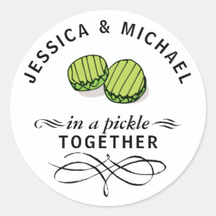 Adesivo Casais em um picles Personalizado