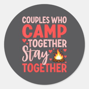 Adesivo Casais Que Fazem Camping Juntos Permanecem Juntos