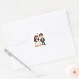 Adesivo Casal adorável - Estilo Kawaii