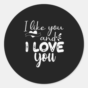Adesivo Casal Arte Eu Gosto De Você E Eu Te Amo