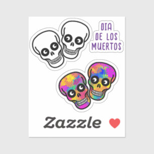 Adesivo Casal Calavera Dia De Los Muertos