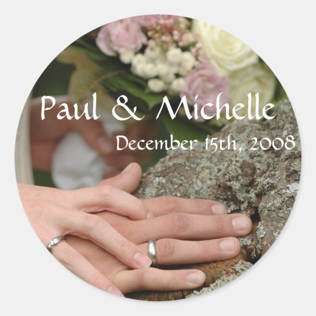 Adesivo Casal de Casamento (Frente)