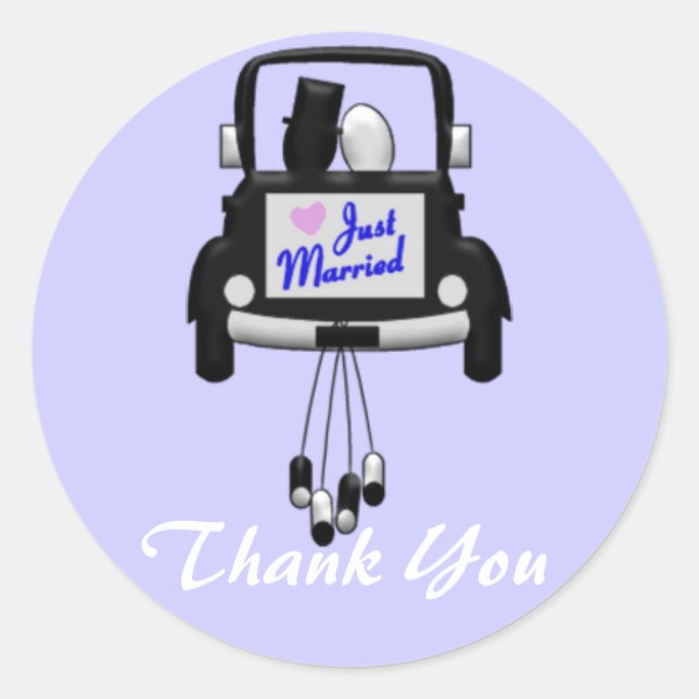 Adesivo Casal de Casamento de recens casados em Autocolant (Frente)