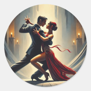 Adesivo Casal de dança do Tango da Argentina