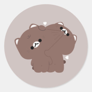 Adesivo Casal de Gato Birmanês