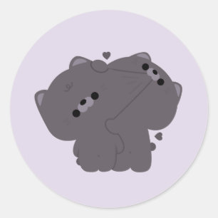 Adesivo Casal de gato de Shorthair britânico