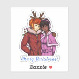 Adesivo Casal de Natal