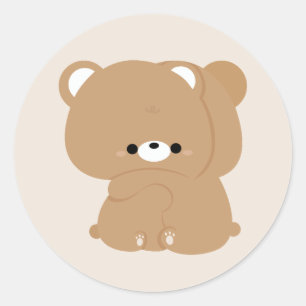 Adesivo Casal de Urso Castanho