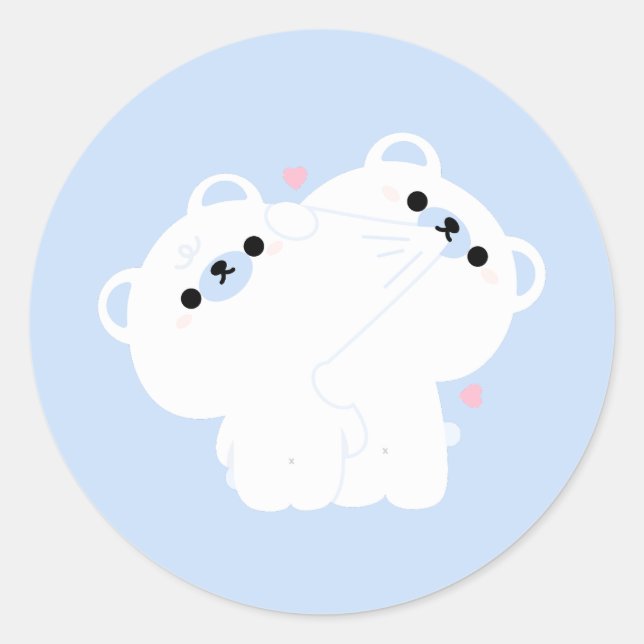 Adesivo Casal de Urso Polar Cujo (Frente)