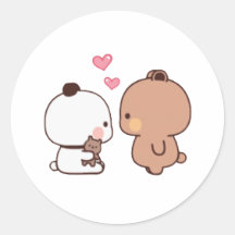 Casal Do Urso De Panda E Brownie