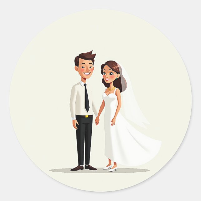 Adesivo Casal Feliz Vows Sticker (Frente)