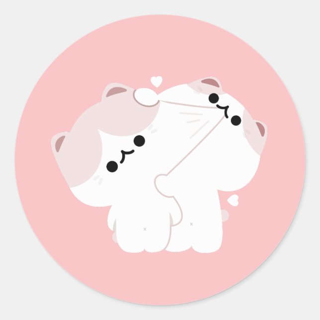 Adesivo Casal Manx Cat (Frente)