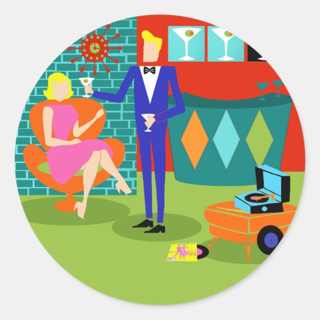 Adesivo Casal Martini Retro (Frente)