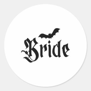 Adesivo Casal Matchi de Noiva de Casamento de Halloween