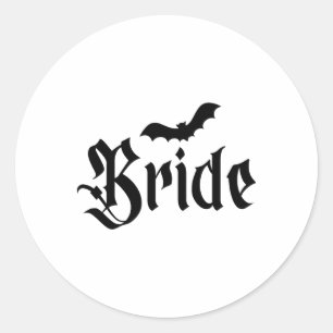 Adesivo Casal Matchi de Noiva de Casamento de Halloween