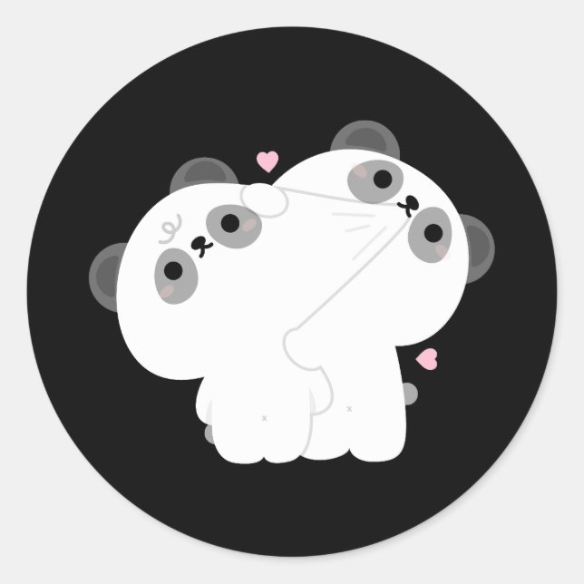 Adesivo Casal Panda (Frente)