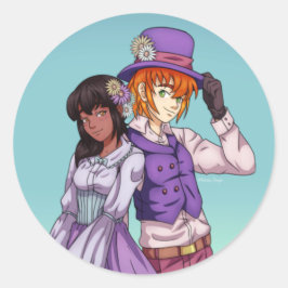 Adesivo Casal Páscoa primavera