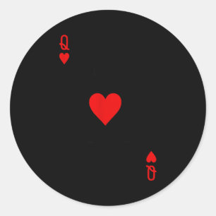 Adesivo Casal Romântico Beija Rainha De Copas Ker Jogando 