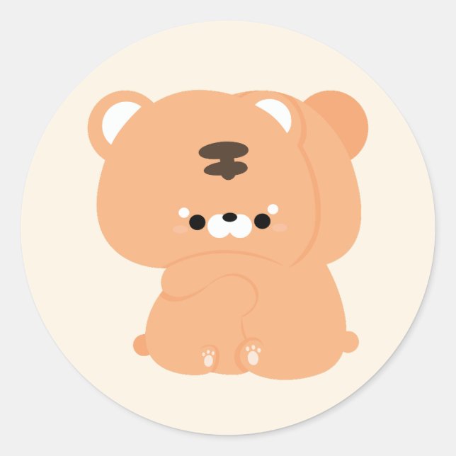 Adesivo Casal Tigre Cute (Frente)