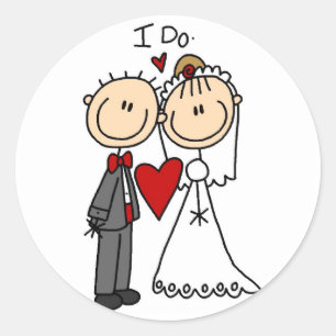 Adesivo Casal Wedding eu faço t-shirt e presentes