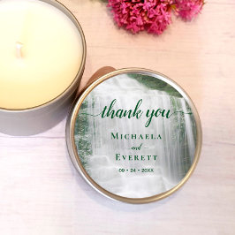 Adesivo Casamento ao ar livre com Waterfall Nature Obrigad