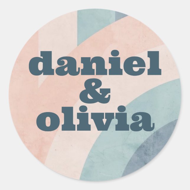 Adesivo Casamento Arco-Íris dos anos 70 (Frente)