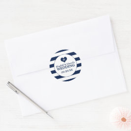 Adesivo Casamento Azul e Branco do Marinho Quic Moderno