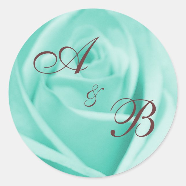 Adesivo Casamento: Azul e Chocolate ... - Personalizado (Frente)