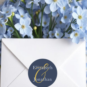 Adesivo Casamento Azul Opulente