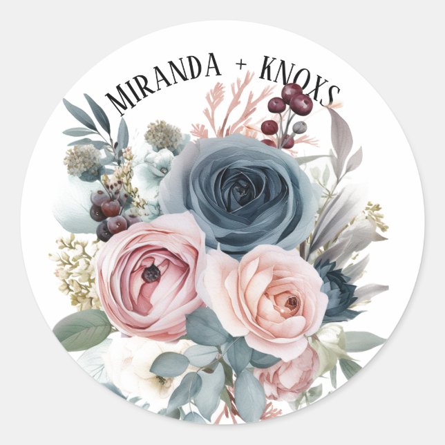 Adesivo Casamento Azul Pidro-Rosa-Rosa-Pidrado (Frente)