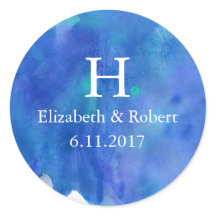 Casamento Blue Watercolor