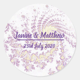 Adesivo Casamento bonito Pink Swirling