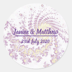 Adesivo Casamento Bonito Pink Swirling