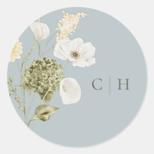 Adesivo Casamento Botânico Moderno com Lirio Calla e Orquí