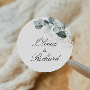 Adesivo Casamento Botânico Rustic Eucalyptus Greenery