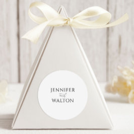 Adesivo Casamento branco Elegante Simples